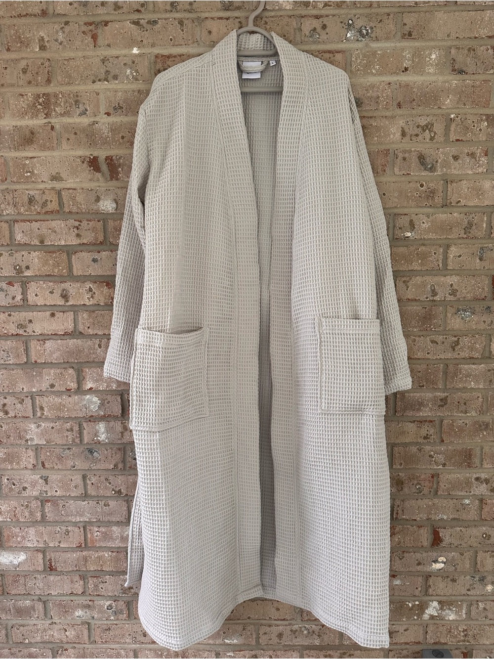 NWOT Quince Organic Turkish Waffle Robe Silver - Large - Long Length - Picture 5 of 5